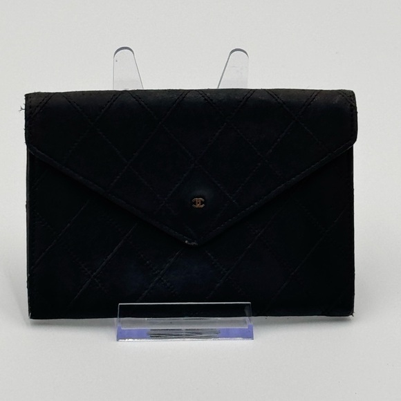 Chanel Vintage  Black Wild Stitch Lambskin Small
Wallet - Picture 1 of 13